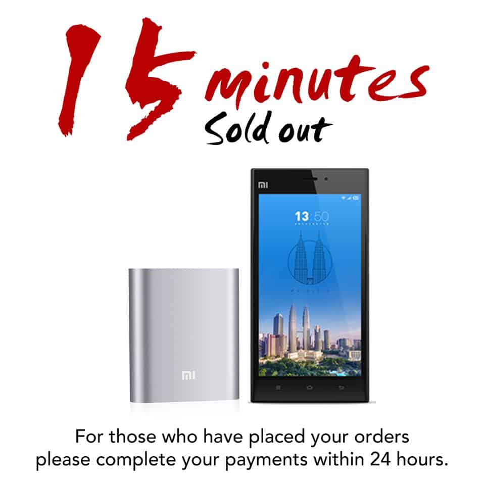 Xiaomi MI3 Sold out