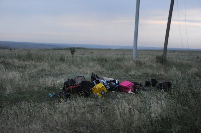 Empty Crash Site Malaysian Airlines MH17