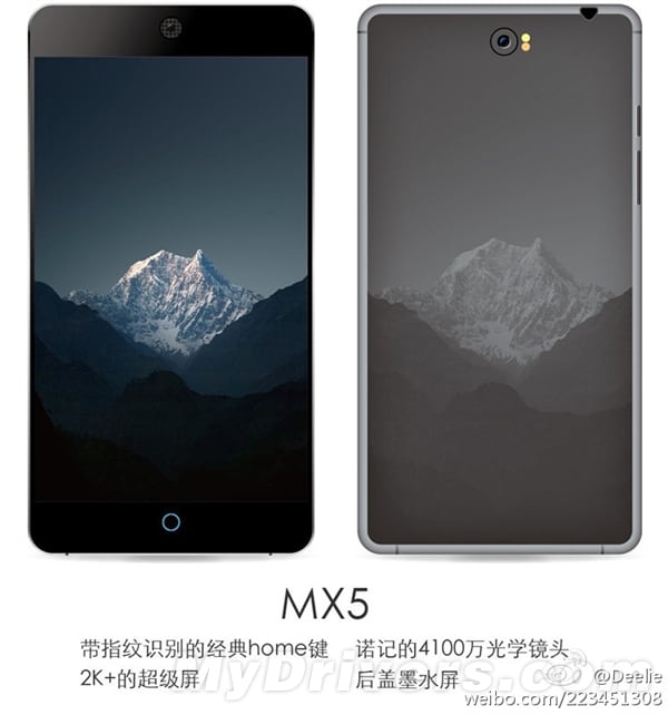 Meizu MX5 Render