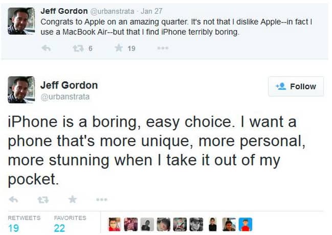 HTC's jeff Gordon about Apple