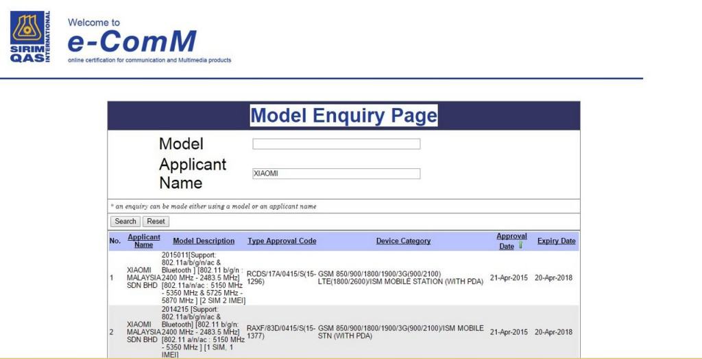 Mi Note and Mi4 certified