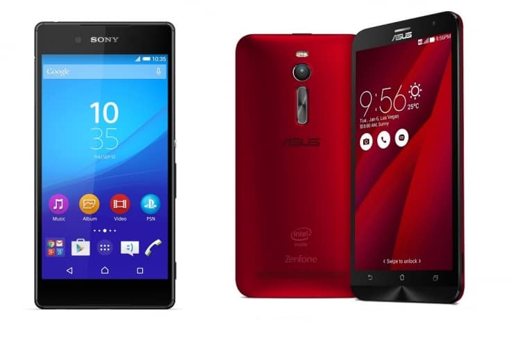 Sony Xperia Z3 Plus (aka Sony Xperia Z4) vs ASUS ZenFone 2 (ZE551ML)