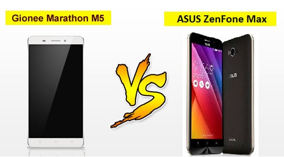 ASUS ZenFone Max vs Gionee Marathon M5