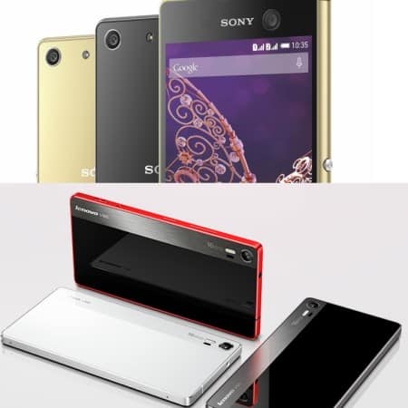 sony xperia m5 dual vs lenovo vibe shot