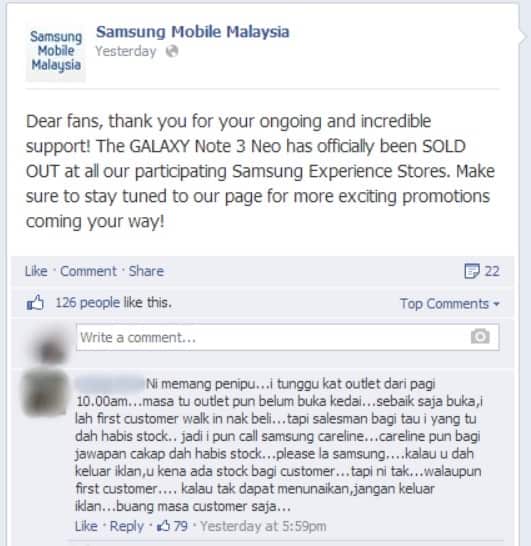 Samsung malaysia Scam 