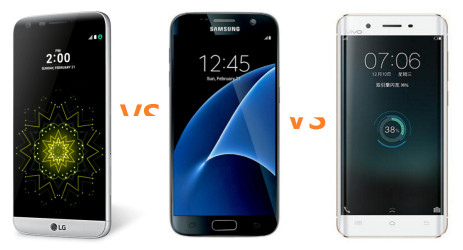 LG G5 VS Galaxy S7 VS Vivo Xplay 5