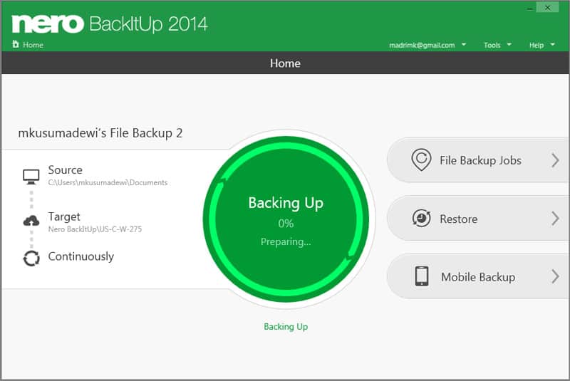 things not to do back up
