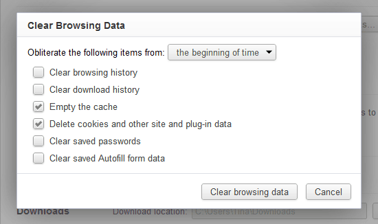 things not to do clear browsing data