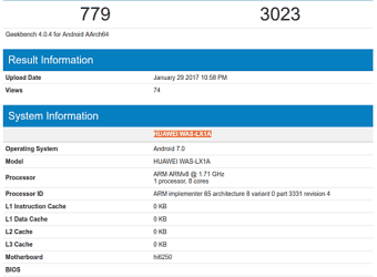 Huawei P10 Lite leaked 4GB RAM, Android 7.0