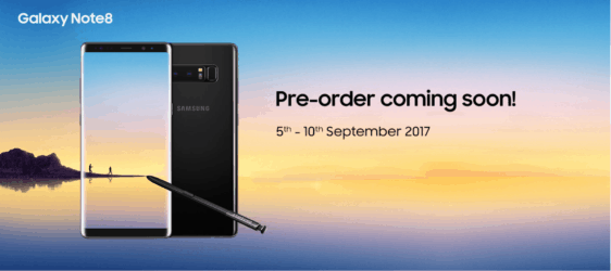 Samsung Galaxy note 8 launch