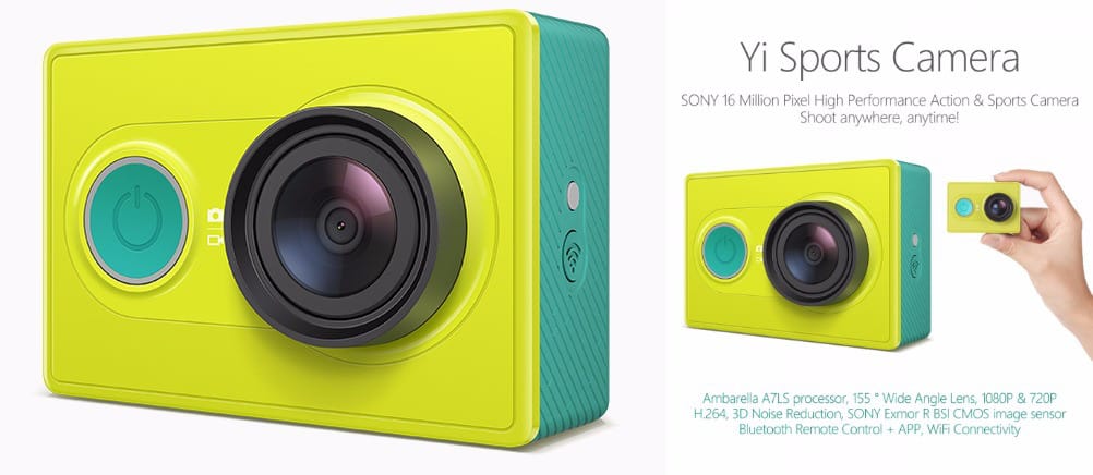 xiaomi yi pro action camera launches for 64usd