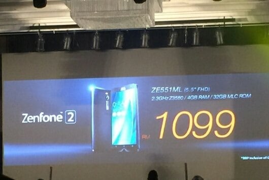 Asus Zenfone 2 Malaysia prices