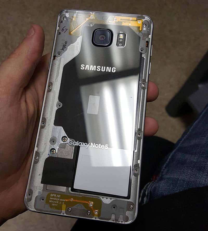 How to make Samsung Galaxy Note 5 back transparent