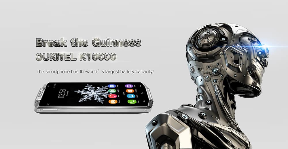Oukitel K10000: first smartphone with 10000 mAH battery