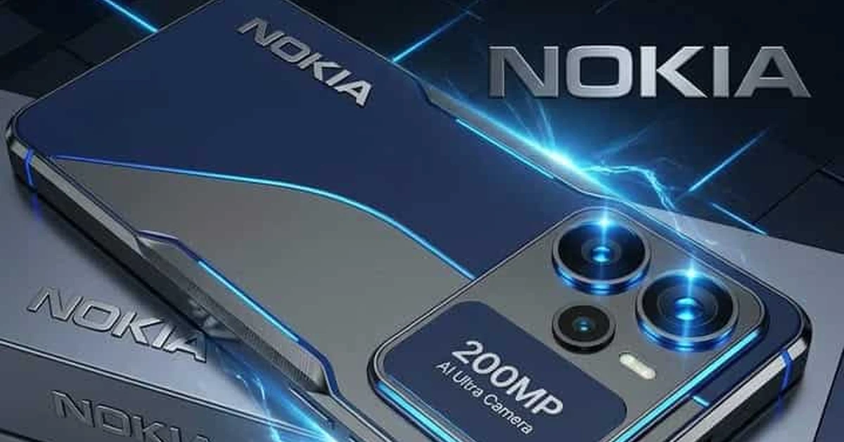 Nokia Thunder Max 2026 azul y plateado