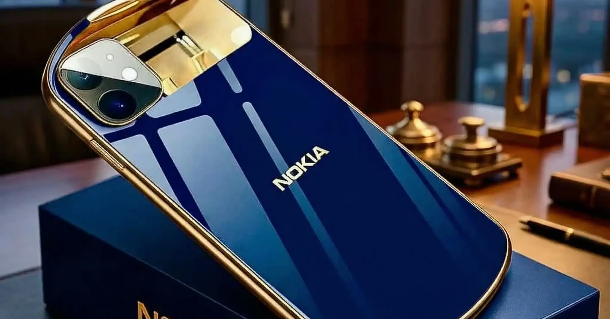Nokia Arrow 2026 azul-marinho e dourado