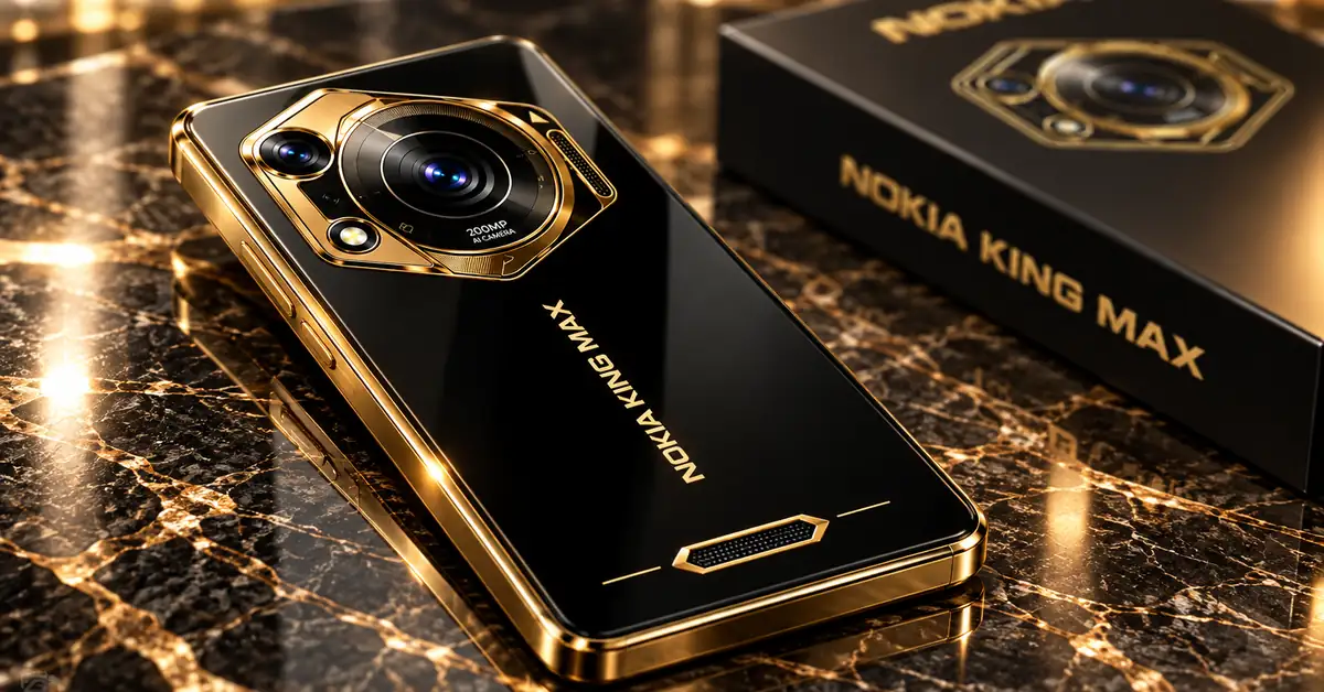Nokia King Max 2026 piano black and gold