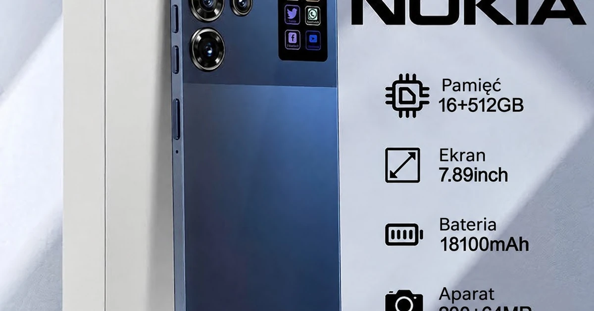 Nokia X200 Ultra 2026 – Specyfikacja: aparat 200MP i bateria 18100mAh!